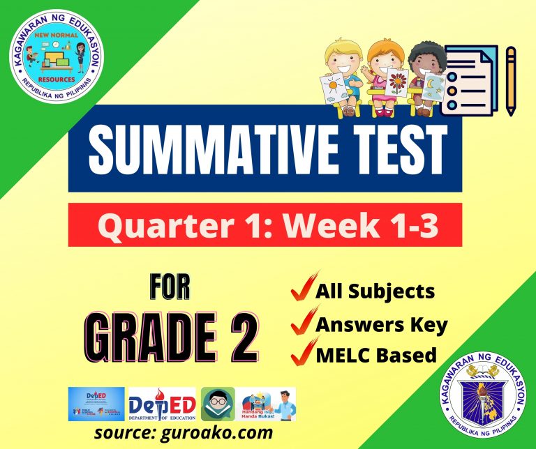 Summative Test Q1 W1 W3 Grade 2 Deped New Normal Resources Hot Sex Picture 4580