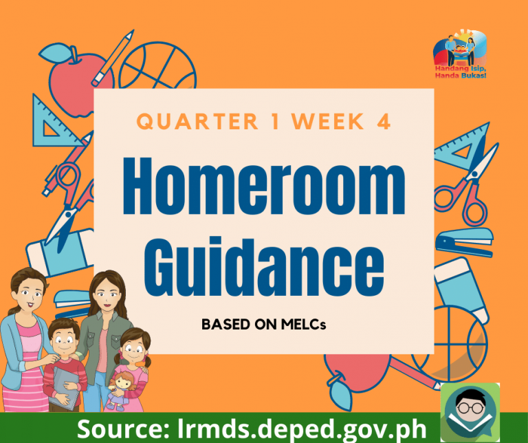 Homeroom Guidance Quarter 1 Week 4 – DepEd New Normal Resources